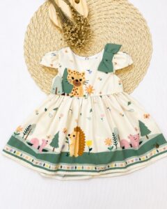 Vestido Infantil Floresta Encantada
